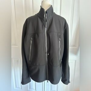 VICTORINOX Men Neoprene Black Sport Jacket, Size Large